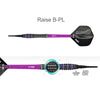 ONE80DART RAISE B BPL 2BA 17.5g Darts Set - Black/Purple