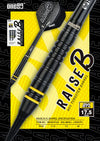 ONE80DART RAISE B BYL 2BA 17.5g Darts Set - Black/Yellow